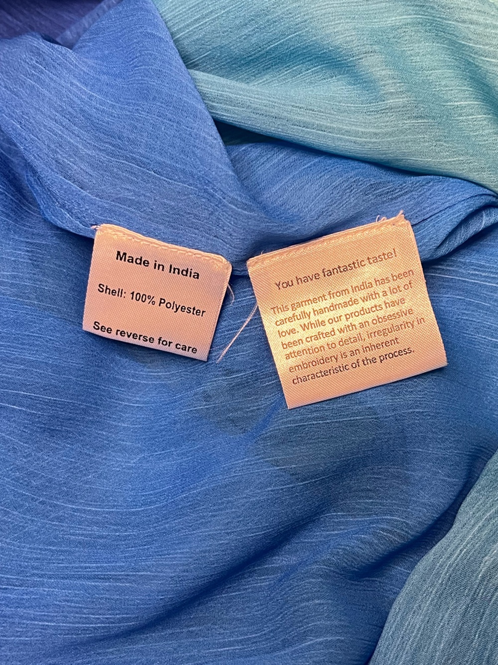 Rococo Sand Luca One-Shoulder Ombre Blue-Green Ruched Skirt Set Size Small - Picture 10 of 11